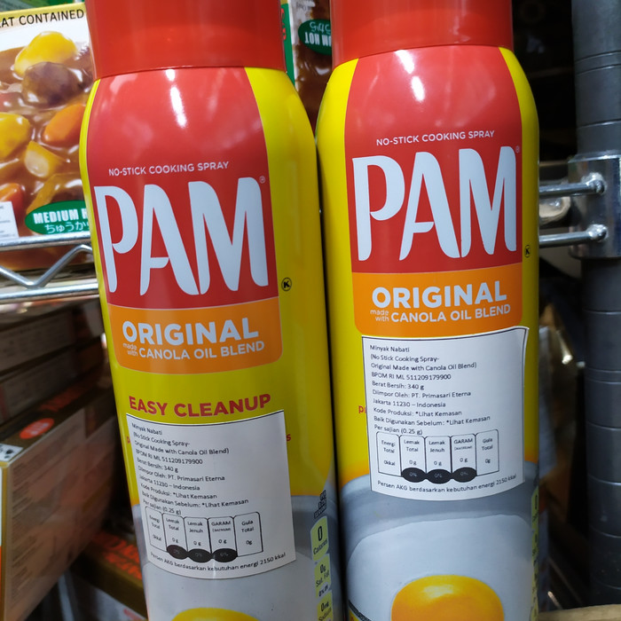 

PAM ORIGINAL With Made Canola Oil Blend No-Stick Cooking Spray 340gram