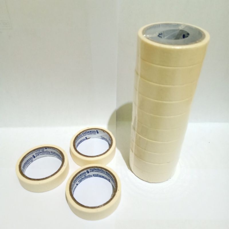 

Isolasi Kertas Kecil Masking Tape 3/4 inchi 10yard ECER (1 PCS)