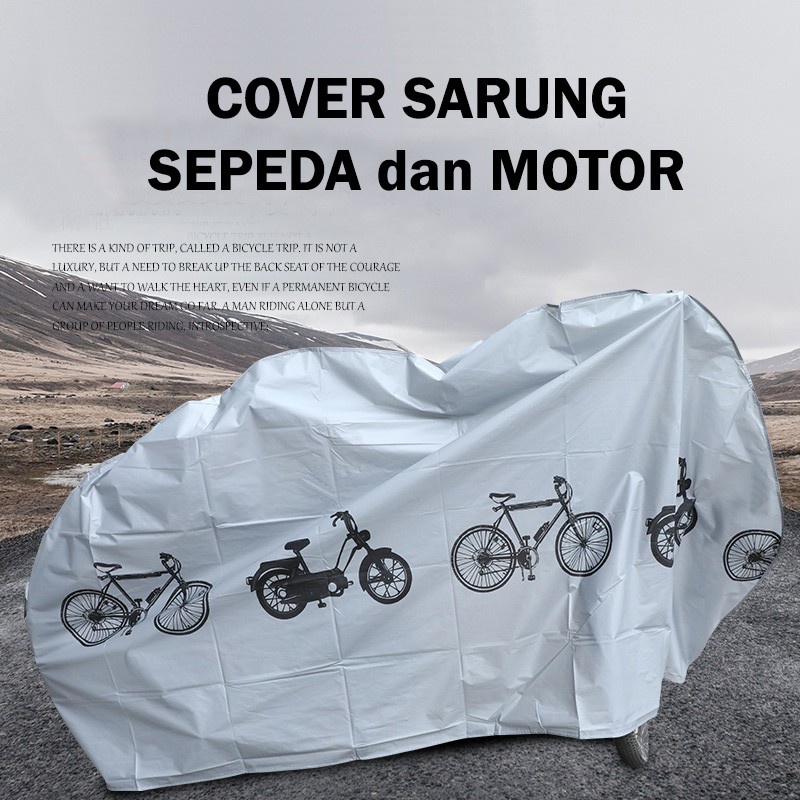 Sarung Cover Sarung Pelindung Sepeda dan Motor Waterproof