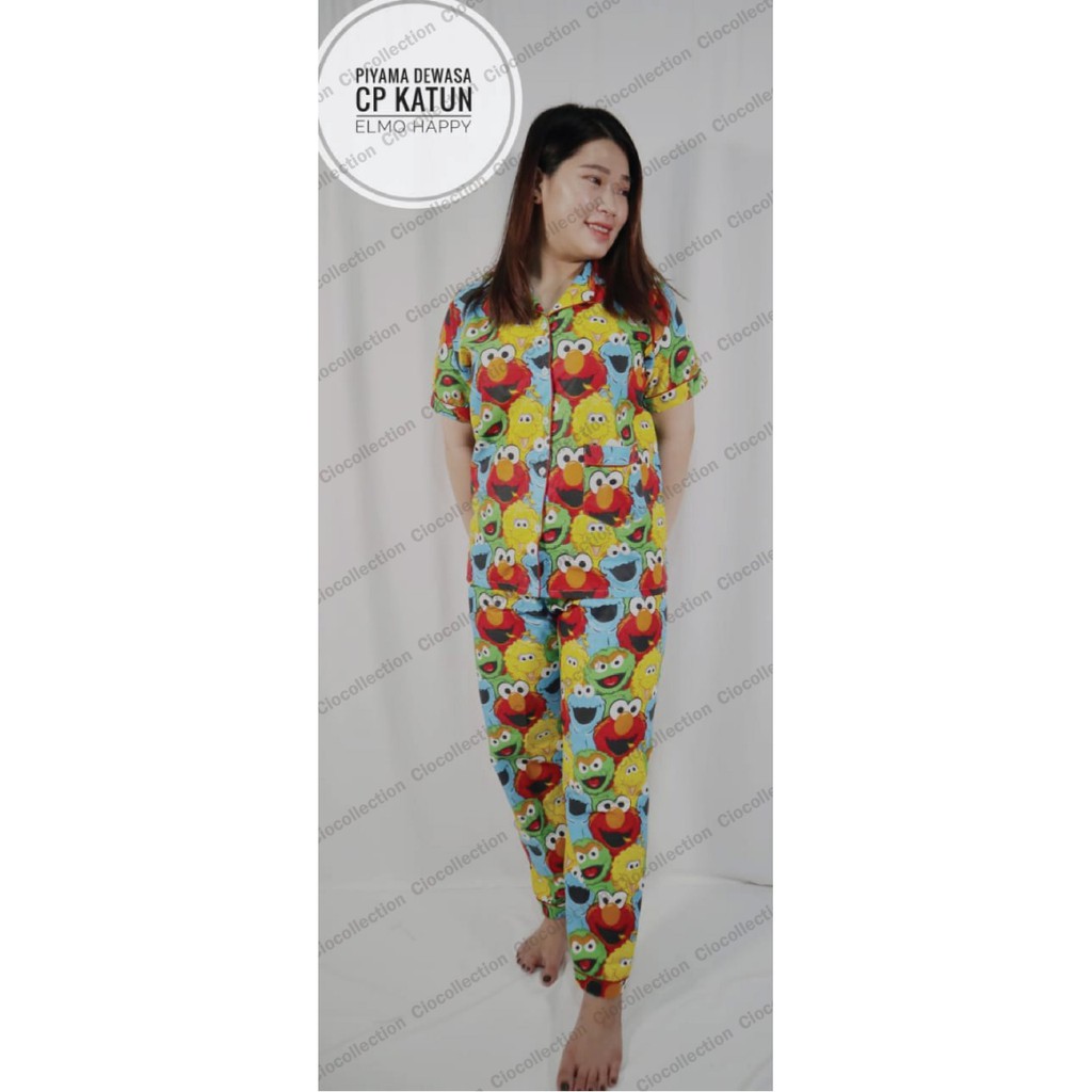 bisa couple ibu dan anak motif elmo