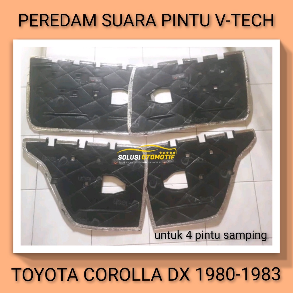 TOYOTA COROLLA DX 1980-1984 Peredam Suara Pintu Aksesoris Mobil VTECH Original