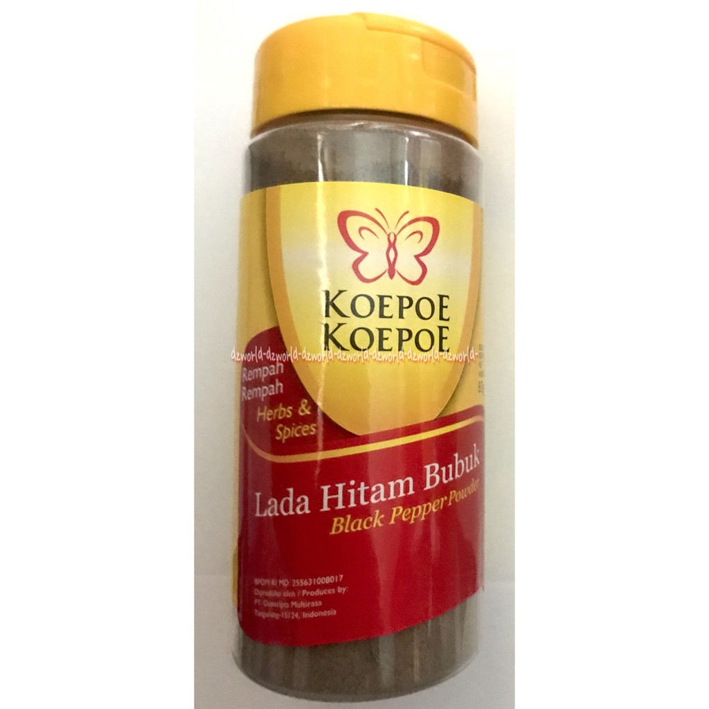 Bubuk Lada Hitam Koepoe Koepoe Blackpepper Power Kupu-Kupu Black Peppe