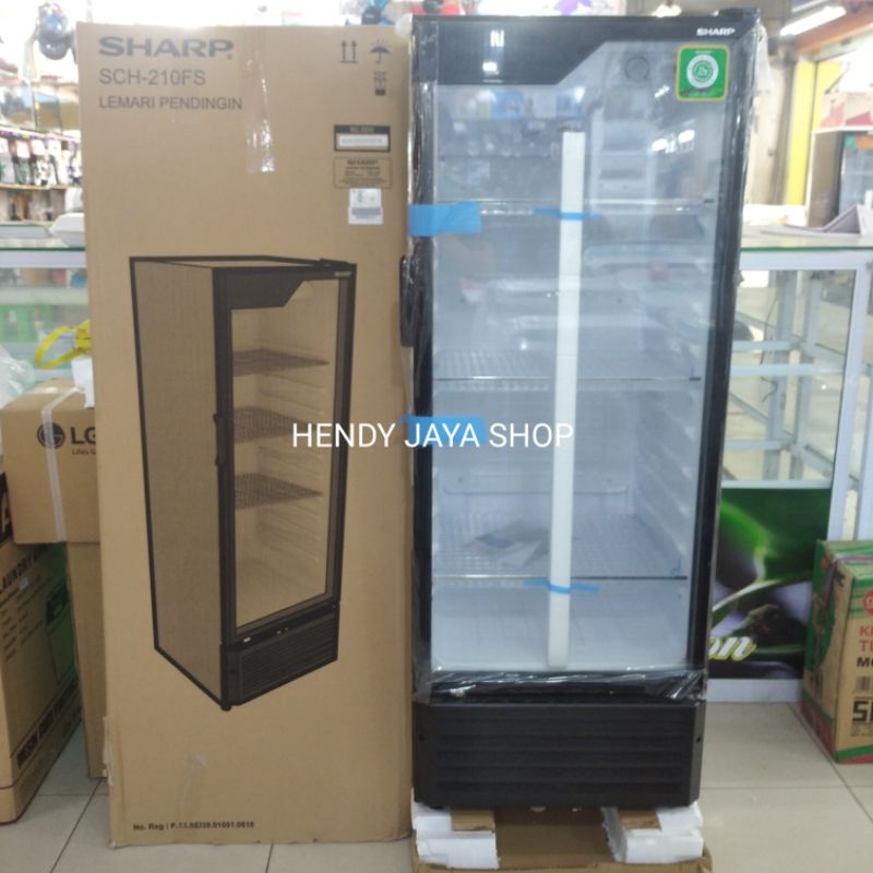 SHARP SCH 210 FS / SHOWCASE 200 LITER DOUBLE GLASS DOOR