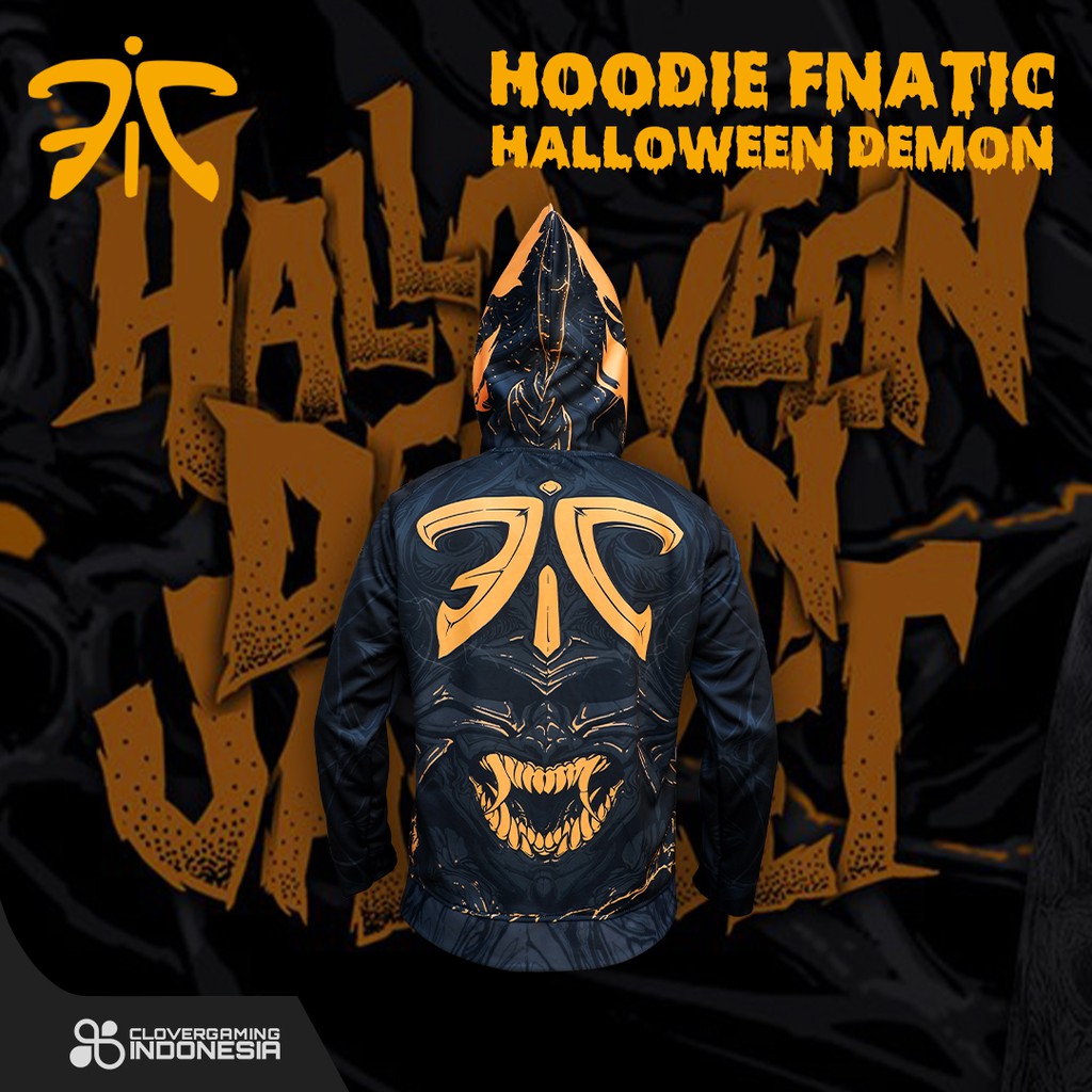 Hoodie Fnatic Demon Dark Halloween - Gaming Dota Team Jacket