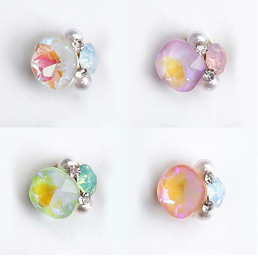 Mxbeauty 3D Nail Art Dekorasi Desain Manis Pesona Kuku Fashion Manikur Aksesoris Halus Mengkilap Kristal Kuku 3D