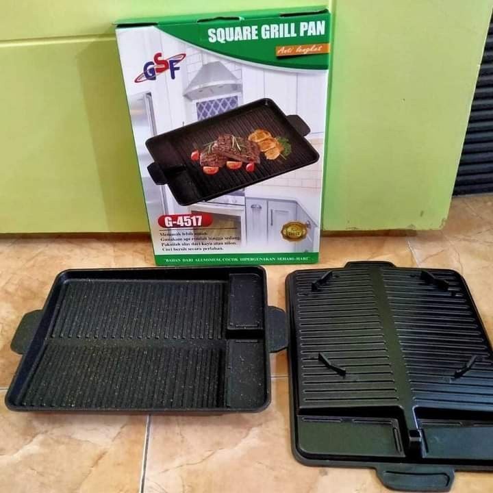 Korean BBQ Yakiniku Panggangan Multi Square Grill Pan GSF G 4517