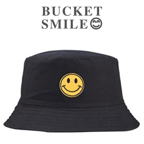 Bucket Sablon Smile Fashion Style and Trendy Kualitas Bahan Premium