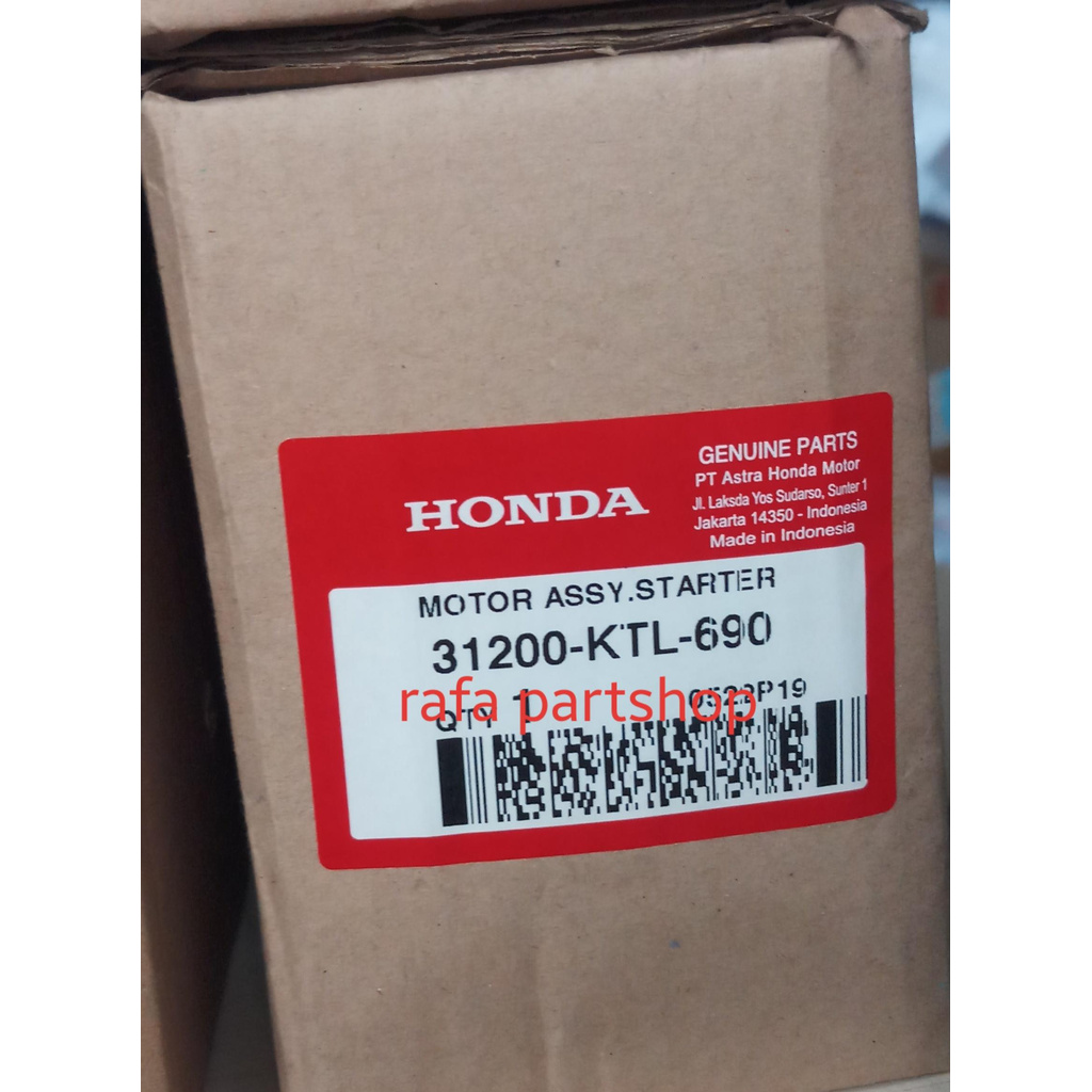 Dinamo Motor Stater Motor assy Stater Supra Fit New 31200KTL690 ORI AHM