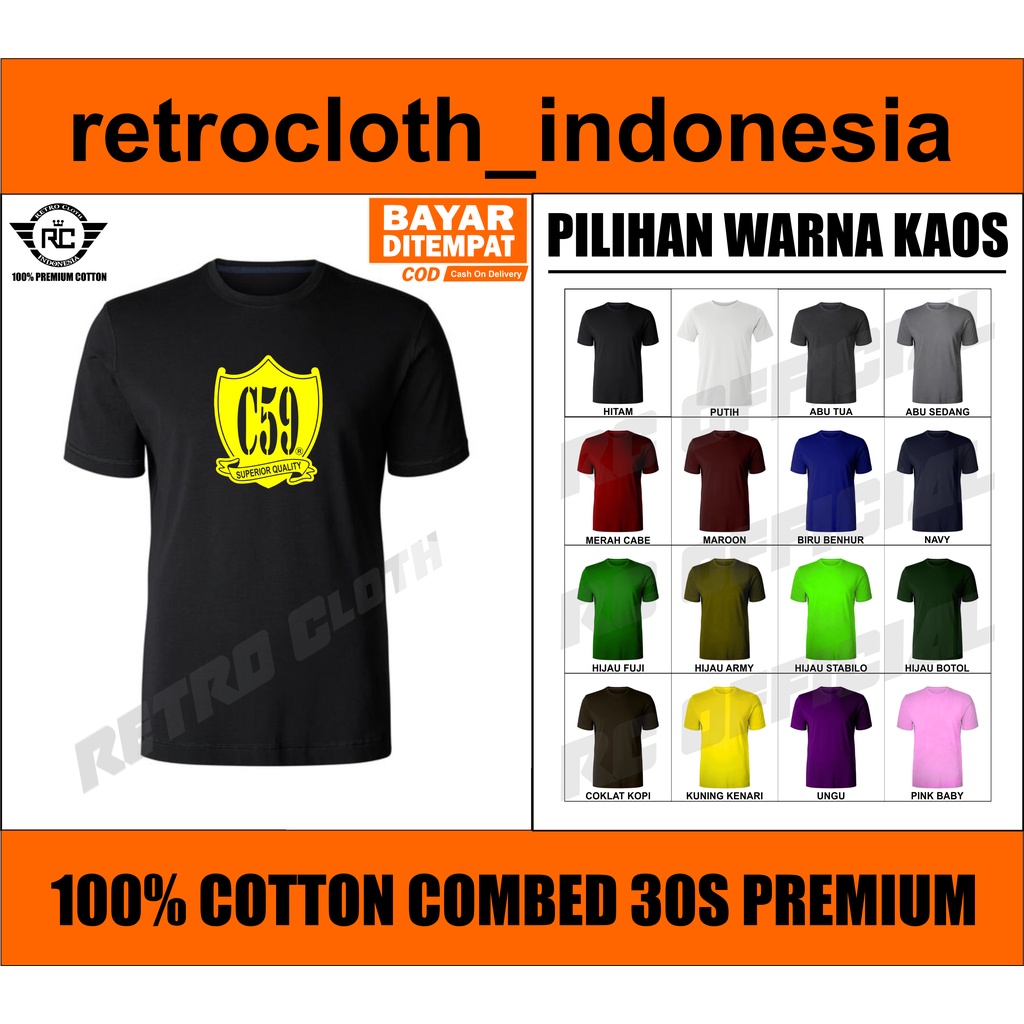 Kaos Tshirt Baju C59 / 2 / Kaos Tshirt Baju Pria / Kaos Tshirt Baju Wanita / Kaos Tshirt Baju Cowok 