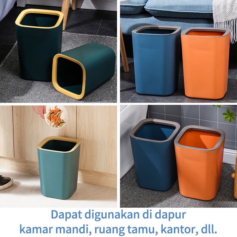 Letyeah &amp; Kaizenliving Tempat sampah besar kuat dan tahan lama / tong sampah gaya nordic minimalis / trash bin