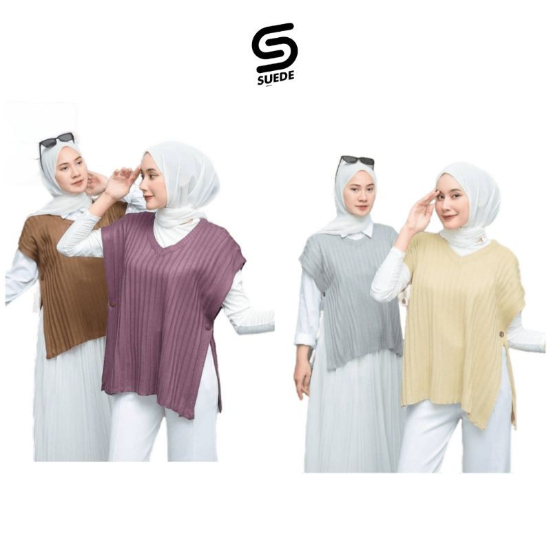 Rompi Vest Wanita terbaru - Vest wanita Korea - Rompi wanita Korea - Rajut Vest wanita