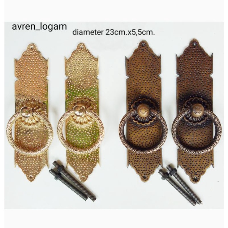 HANDLE PINTU GEBYOK ANTIK diameter 22,7cm.x5,5cm.