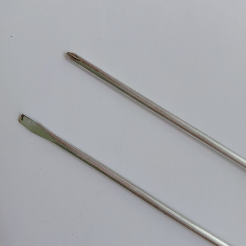 Obeng Panjang 12” Inch 300 mm x 5 mm Plus Min 2 pcs 30 cm