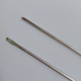 Obeng Panjang 12” Inch 300 mm x 5 mm Plus Min 2 pcs 30 cm #1