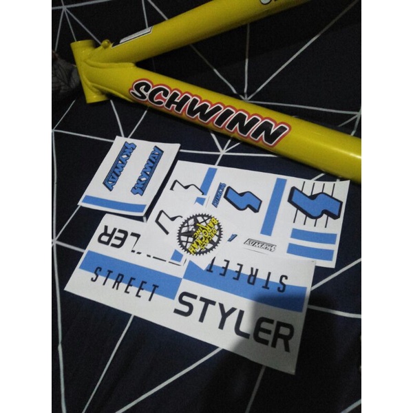 stiker bmx sticker bmx decal set skyway street styler repro