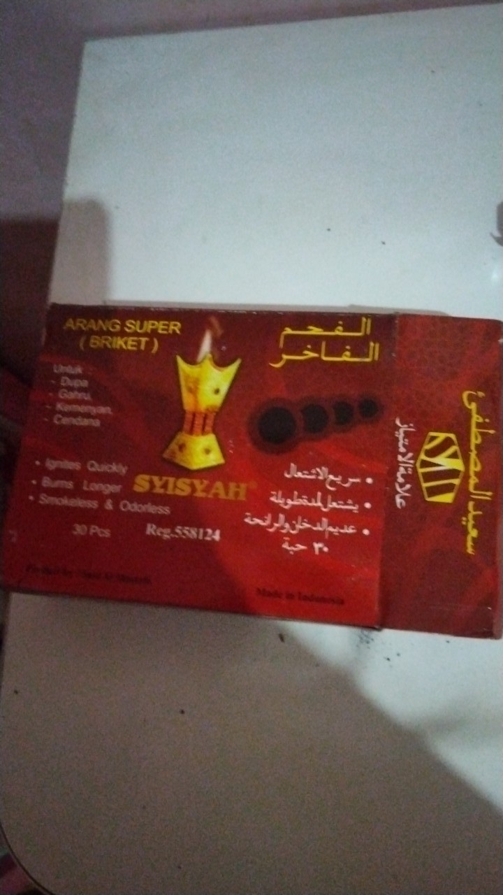 Bisa Cod Areng Arang Super (briket) Bakar Dupa Arab Menyan Gahru Kemenyan Cendana Bukhur