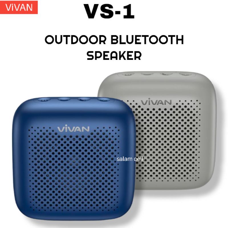 Speaker Bluetooth VIVAN VS1 Anti Air Tahan Hingga 8jam Music Box Spiker bluetoth