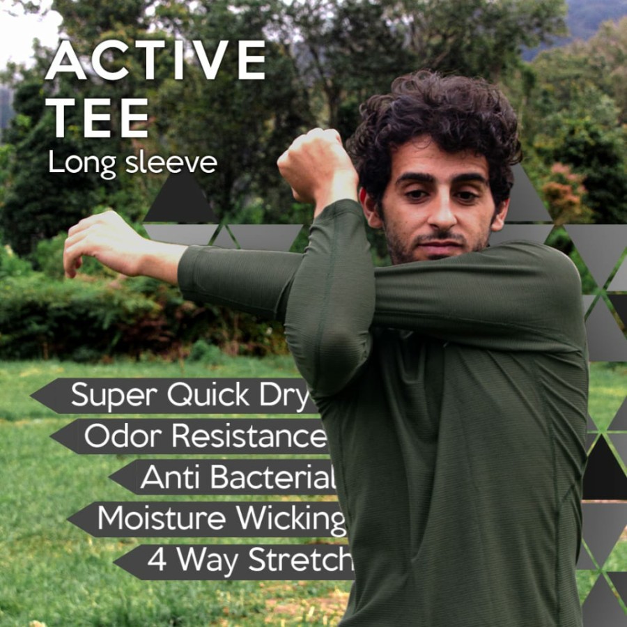 Kaos Lengan Panjang Quickdry Uttara Active Tee Long Sleeve