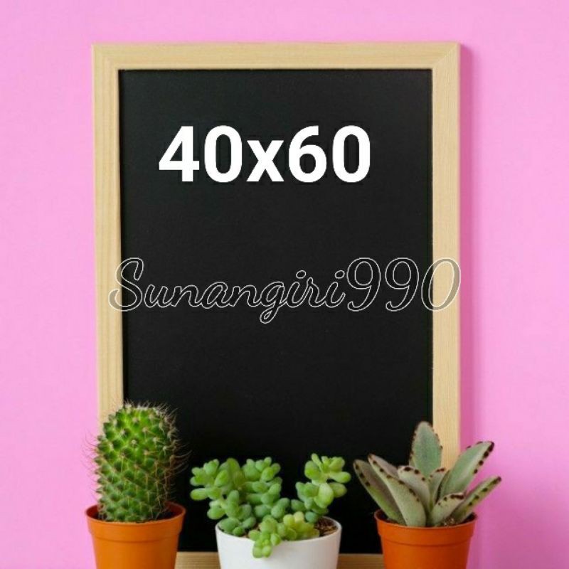 

Papan tulis kapur 40x60cm papan tulis black board chalkboard blackboard kapur tulis