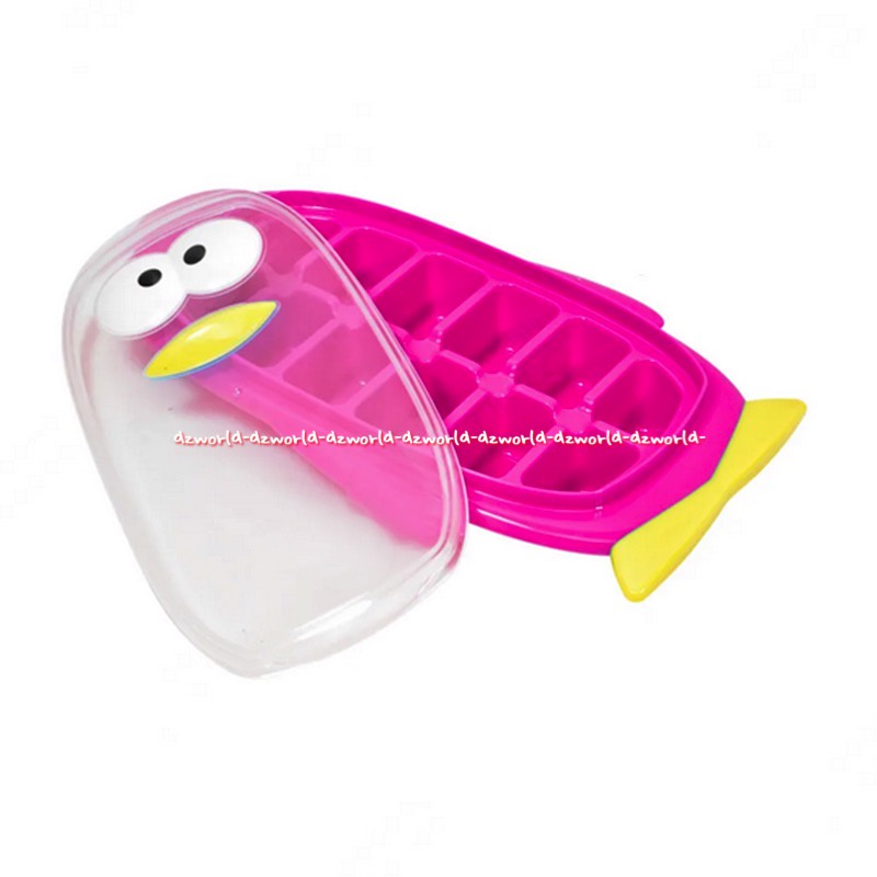 Joie MSC Chill Cube Tray Tempat Cetakan Batu Es Model Penguin Pink  Hijau Tosca Unique Piguin Ice Cube