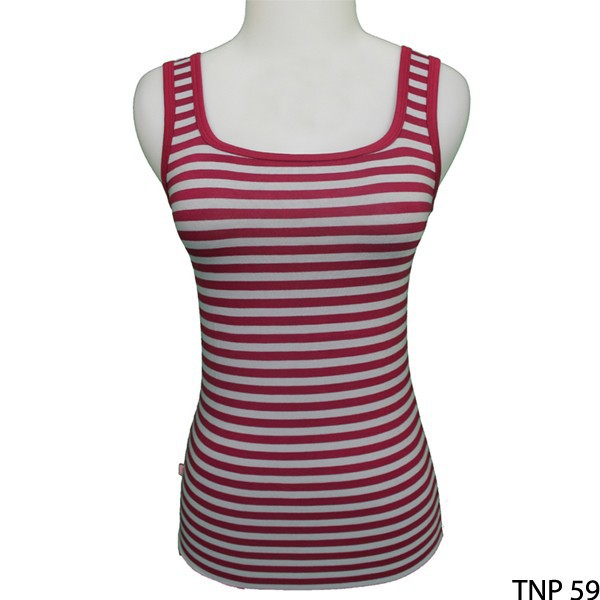 Tanktop Model Terbaru Spandek Maroon-Abu – TNP 59