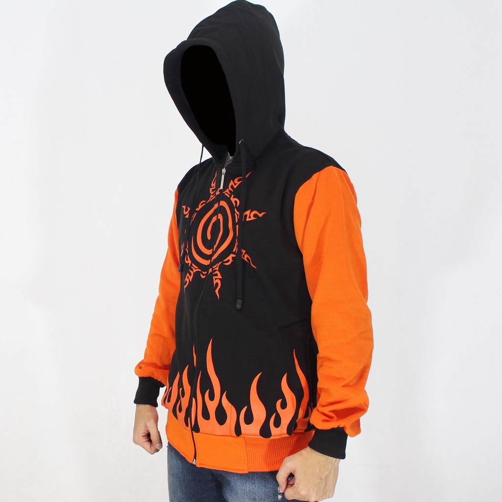 Jaket Naruto Yondaime Hokage Kyubi seal - Jaket Anak Naruto Yondaime - Hoodie Naruto Yondaime