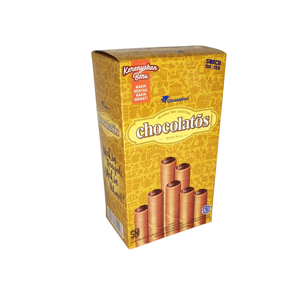 

wiw Chocolatos Wafer Roll Long - Netto 20 Pcs x 16 gr