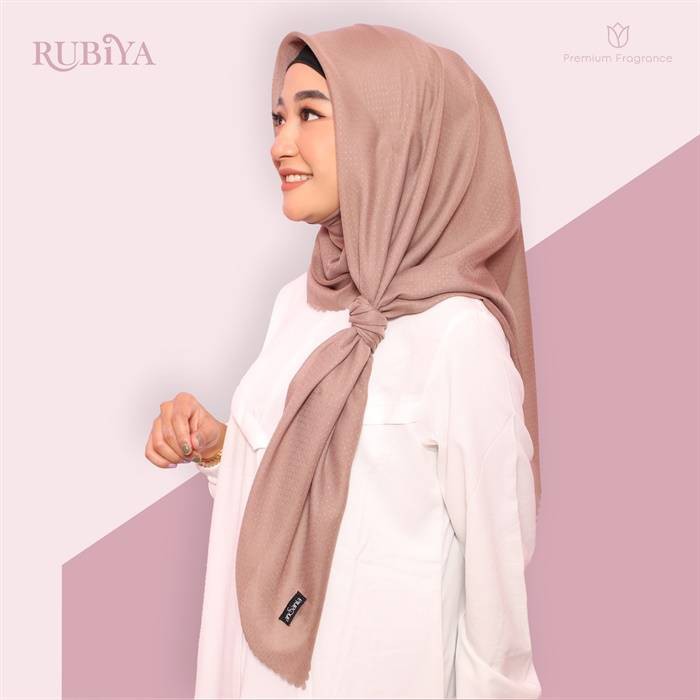 Ansania - Kerudung Hijab Wangi Ansania Rubiya Premium Fragrance P= 110cm, L= 110cm