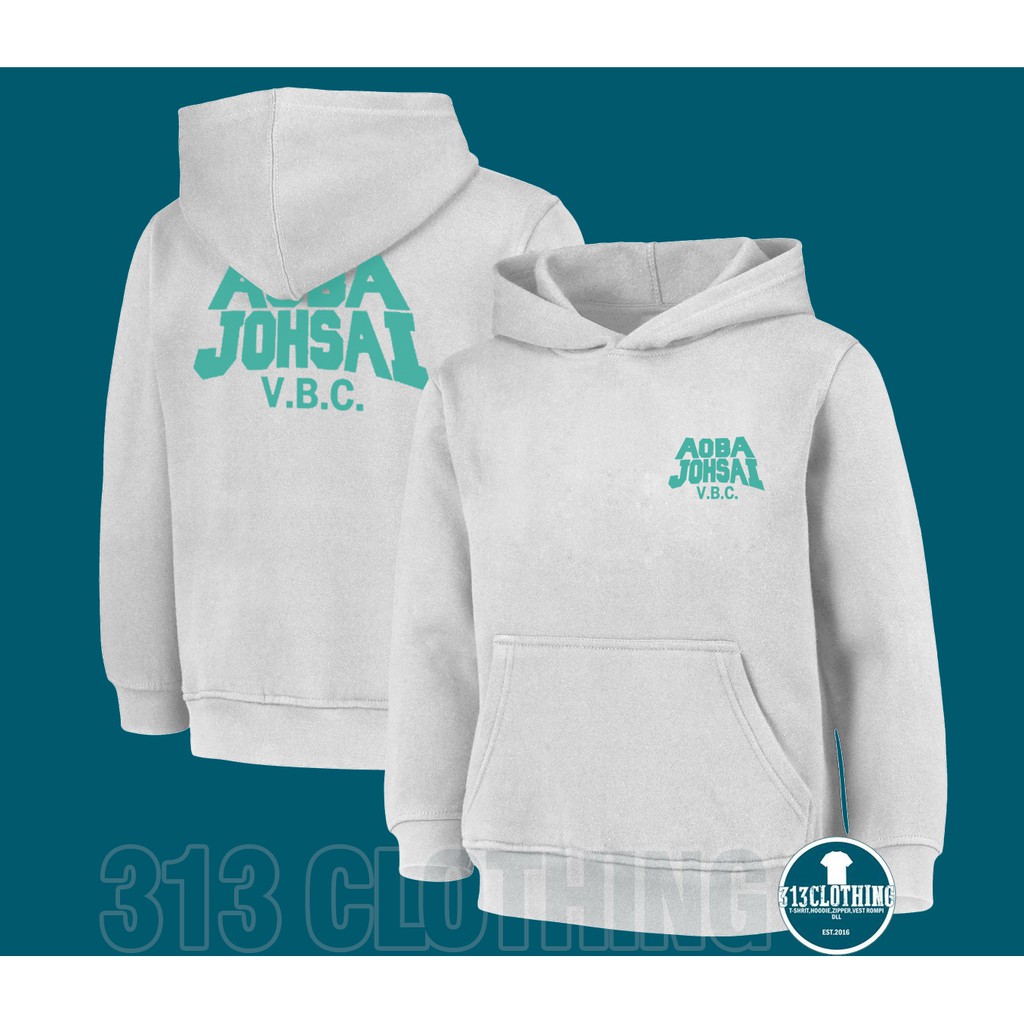 Jaket Hoodie Aoba Johsai VBC Jaket Haikyuu Aoba Johsai Anime
