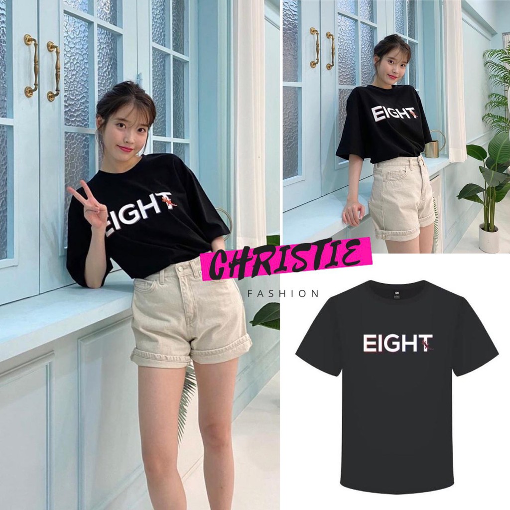[COD] KAOS KPOP IU EIGHT VERSI 2 S-XXL 11 WARNA BY CHRISTIE FASHION / TSHIRT KOREA IU FEAT SUGA
