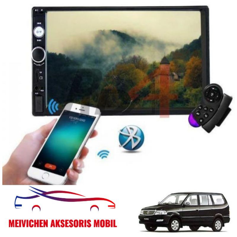 Tape Mobil Head Unit Double Din Mirror Link Android Kijang Kapsul