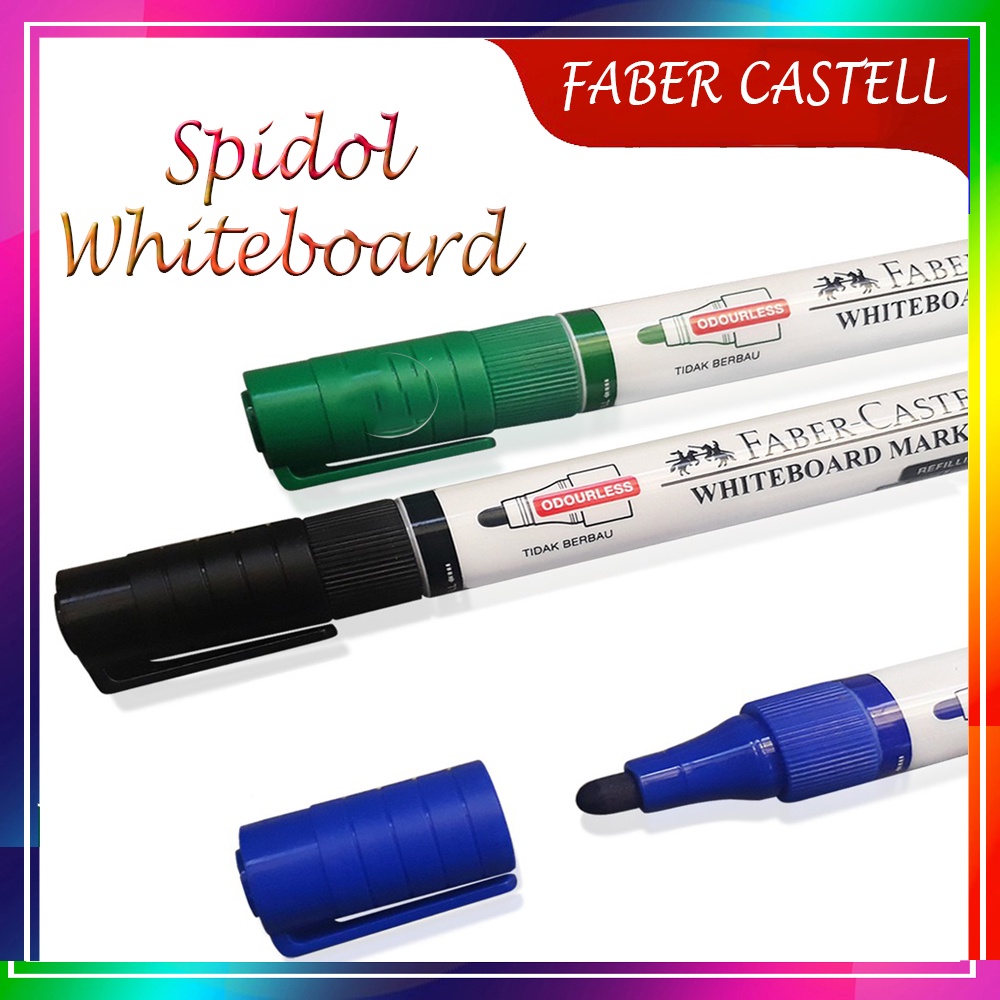 1PCS Faber Castell Spidol Whiteboard Marker Pen Spidol Bisa Dihapus Alat Tulis ATK