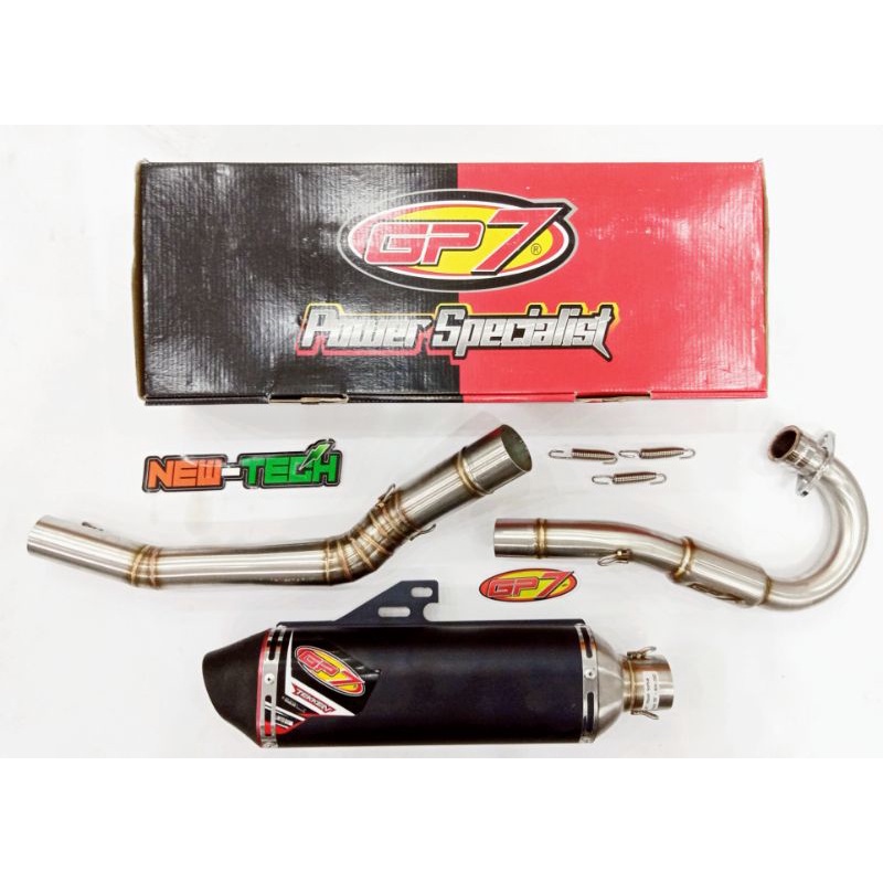 KNALPOT GP7 TEKKEN BORE UP CRF 150 - BLACK