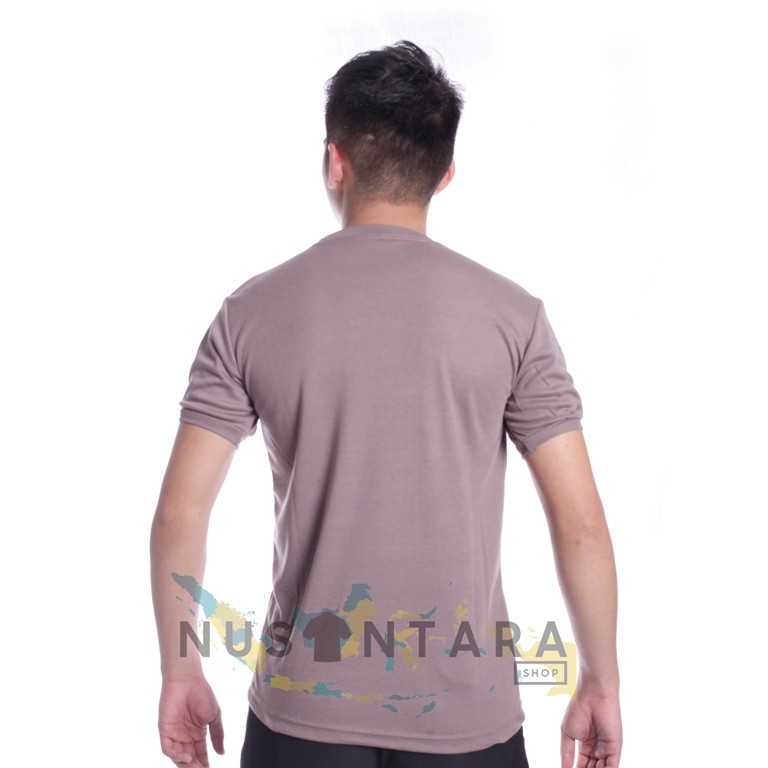 Satpam Kaos Security Kaos Polisi Terbaru Polos Kerah Pendek Warna Coklat