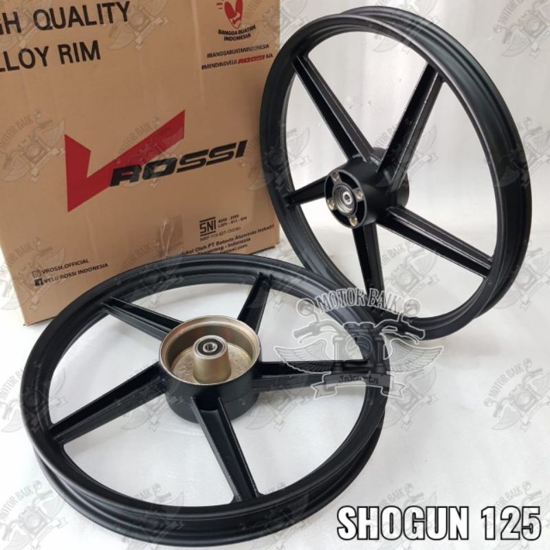 Velg pelek velek racing shogun 125 rossi 1set depan belakang 140-160 ring 17 goose