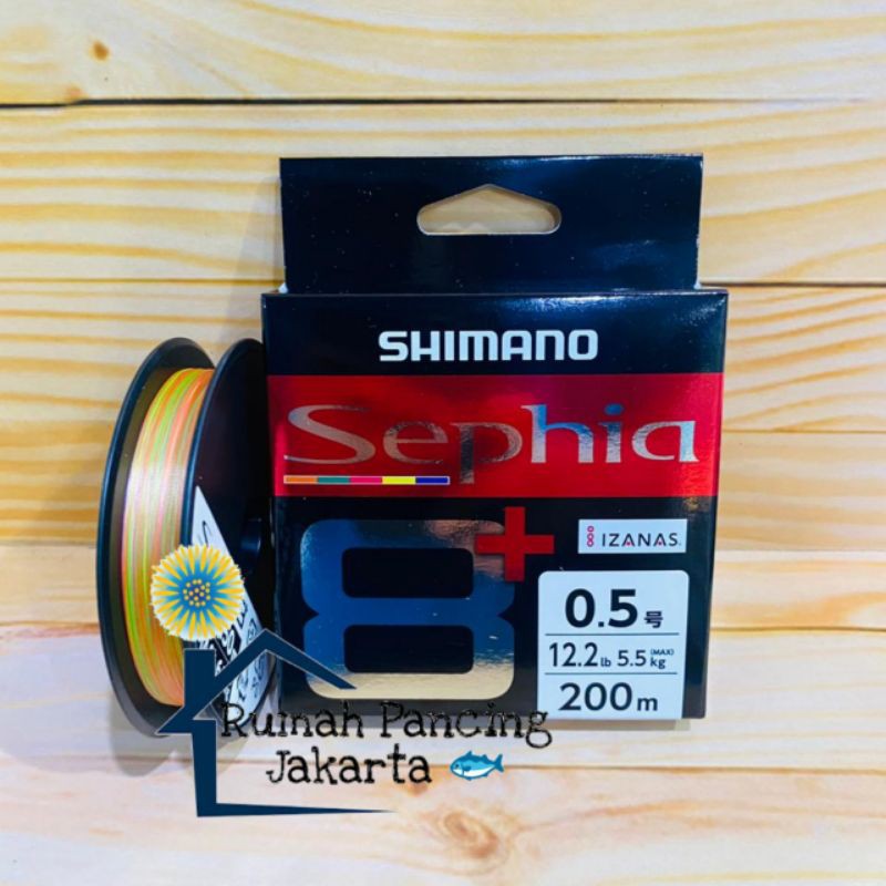 Senar Pancing PE Shimano Sephia 8+ 200m Pe.0.5