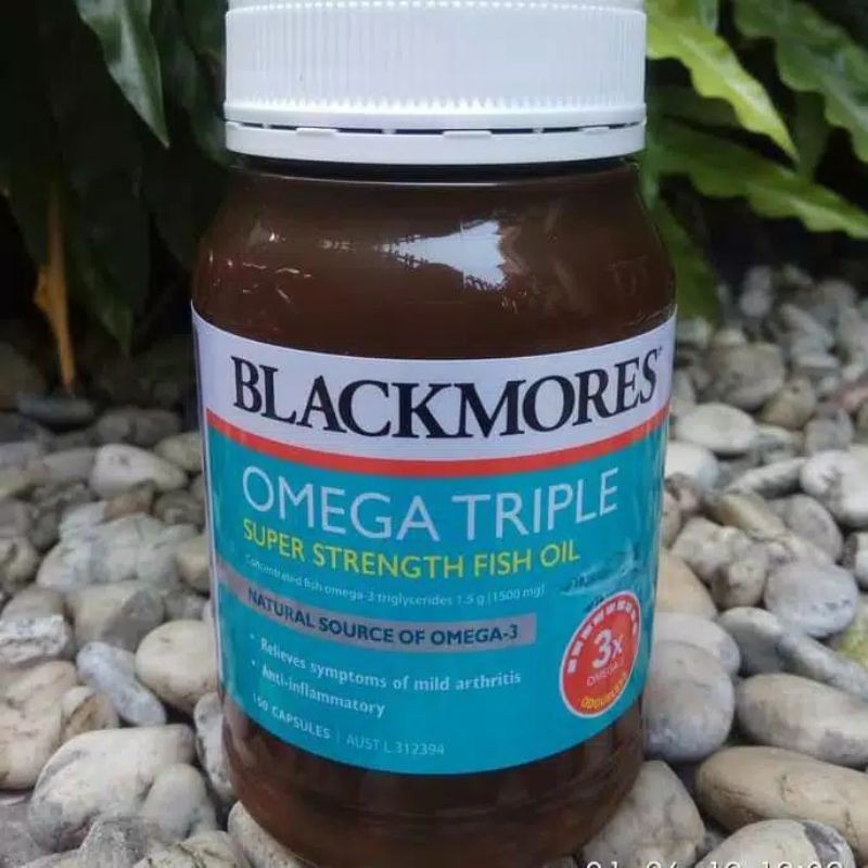 blackmores omega triple 60 capsule/vitamin otak/vitaminminyakikan/vitaminblackmores/60capsule