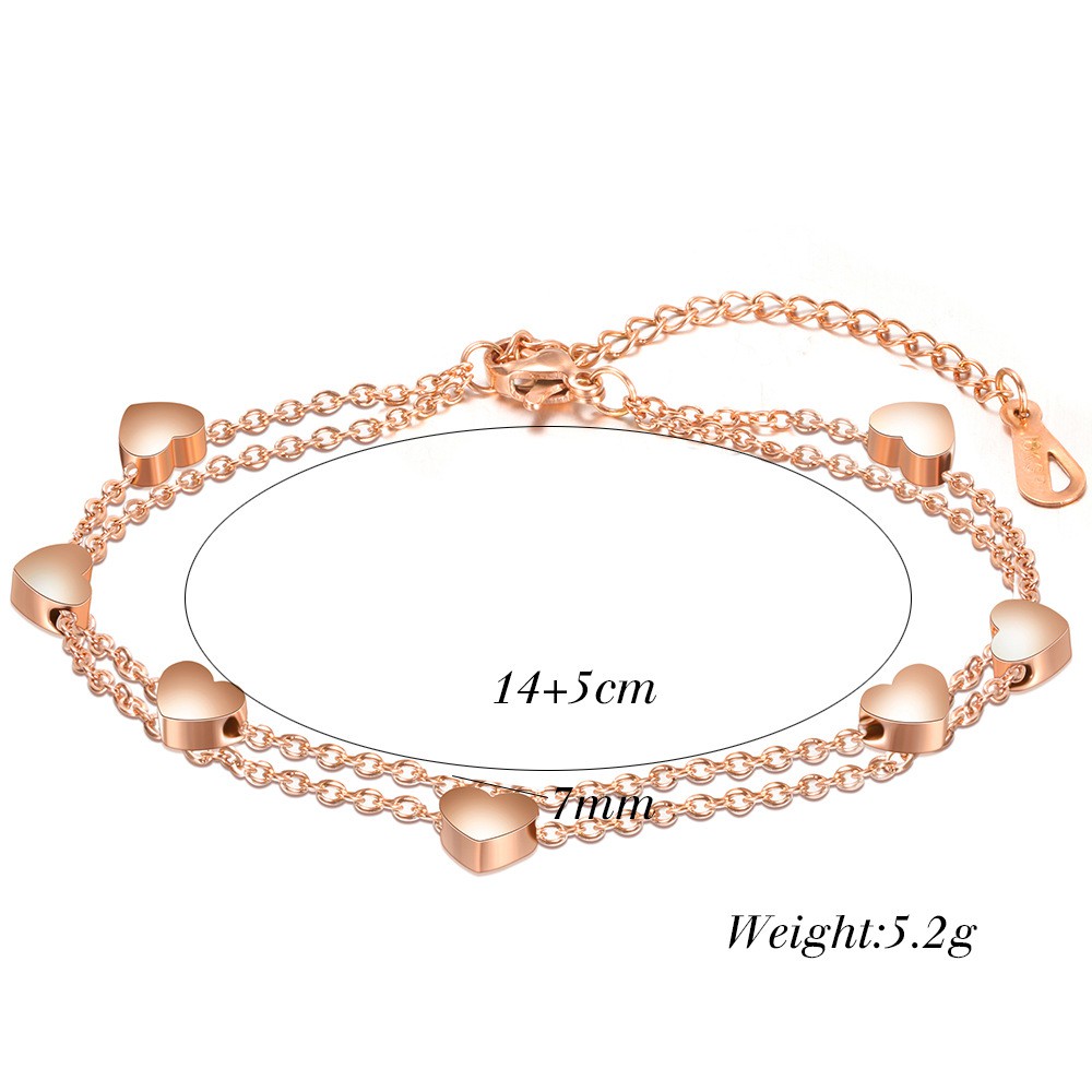 Gelang Titanium Wanita Anti Karat, Anti Alergi, Tahan Lama, Di Jamin REALPICT 100% dan High Quality, Gelang Rantai Gold