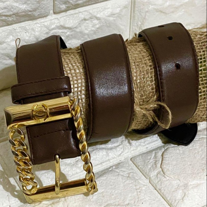 (tr) Sabuk Belt Chanel ori authentic second (TERBARU)