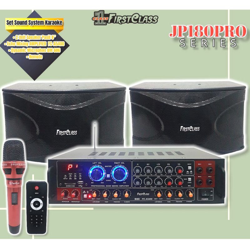 paket sound karaoke FIRSTCLASS JP 180 PRO ORIGINAL