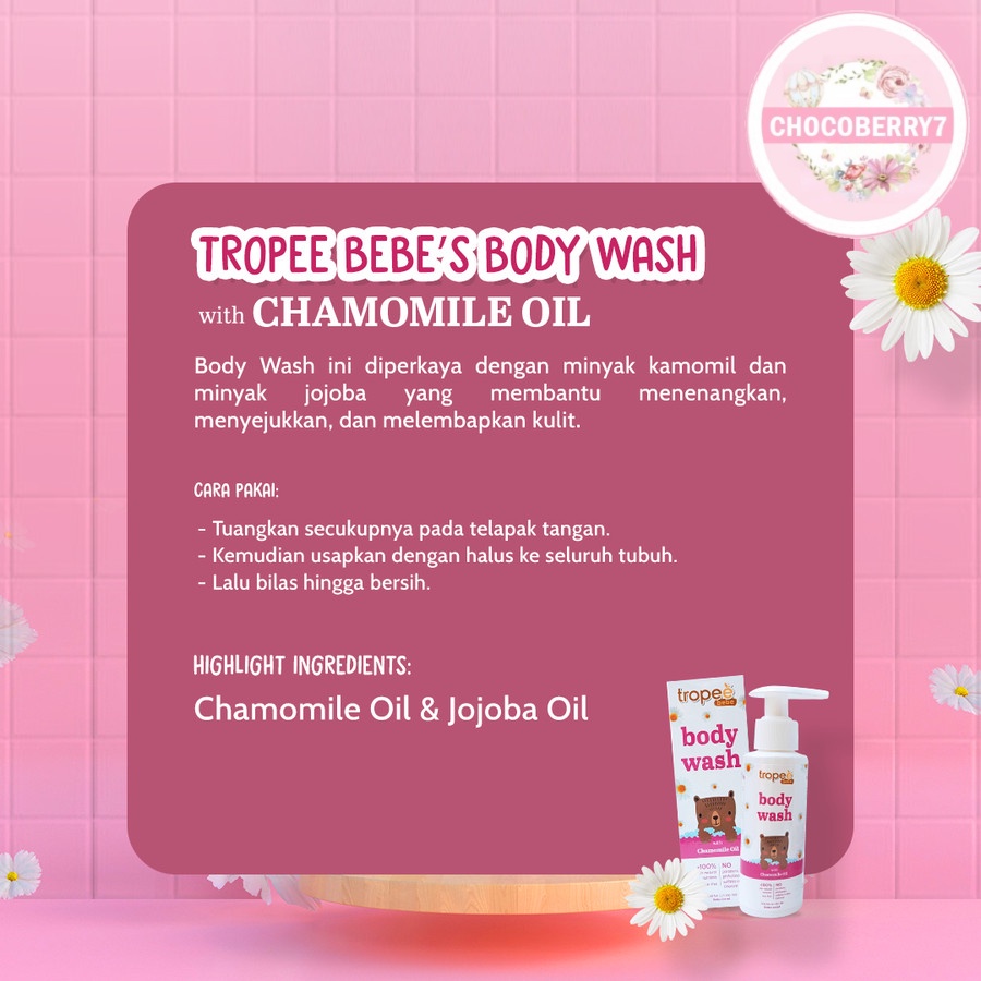 Tropee Bebe Body Wash / 2 in 1 Shampoo &amp; Body Wash 100 mL Sampo Sabun Bayi Anak