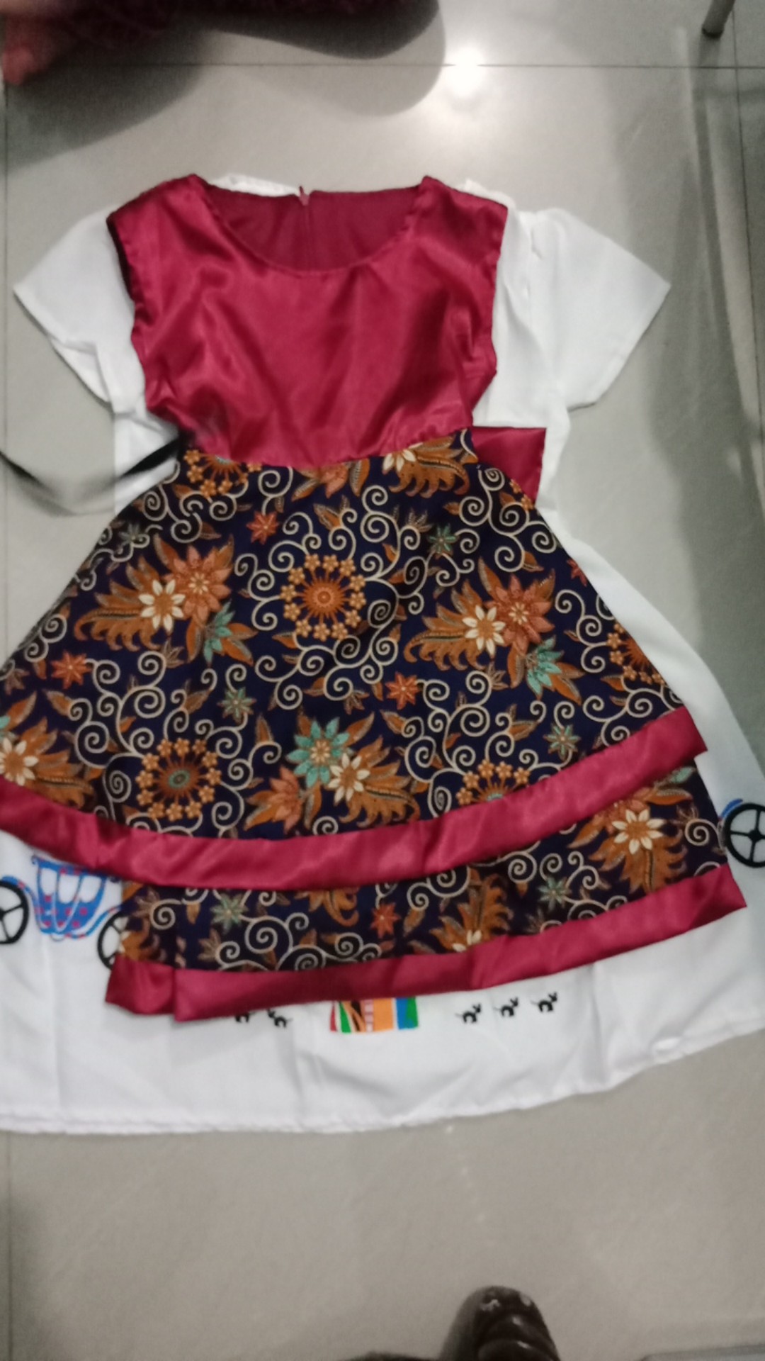 Dres Kid Adonia Fh Dress Batik Anak Murah Dress Anak Batik