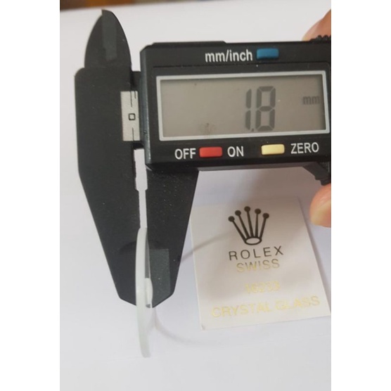 kaca jam tangan rolex plus kaca pembesar UK.30,4mm