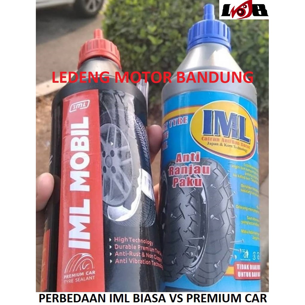 IML Mobil Cairan Anti Bocor Otomatis Tambal Ban Premium Car Tire Botol Hitam 500ml