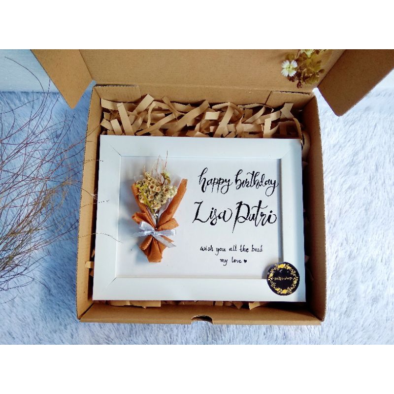 

gift box lettering #kadowisuda #kadosidang