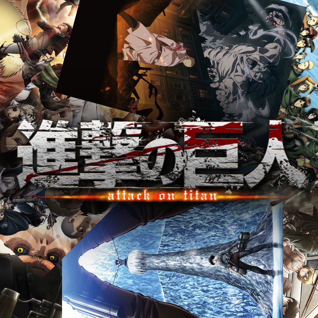 

Poster Anime Attack On Titan Shingeki No Kyojin - Size A4+ A3+