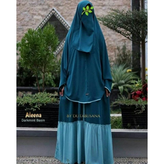 Set Aleena SET SYARI SET DUTA BUSANA, SET WOOLPEACH EPREMIUM