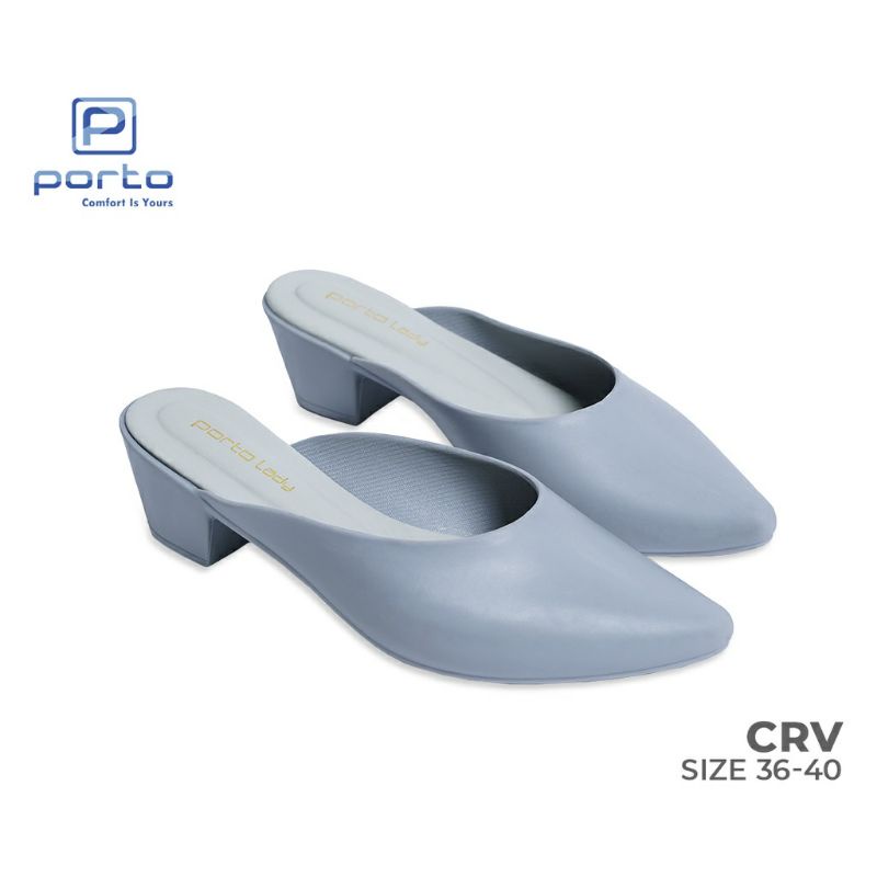 (COD) Sepatu Selop Wedges Kantor Korea Porto CRV