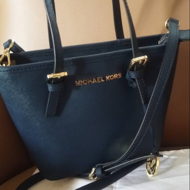 Mk jet set mini leather saffiano