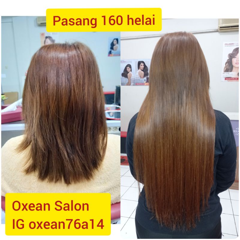 HAIR EXTENSION / RAMBUT SAMBUNG 100% ASLI 60CM
